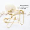 Cor dourado areia pino de retenção anel suporte vazio DIY acessórios de joias artesanais colar de mão caseiro broche anel e outros materiais