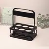 Cesta de Armazenamento Portátil Dobrável de Plástico para 6 Garrafas de Cerveja ou Bebidas para Acampamento ao Ar Livre e Piquenique