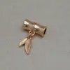 Aleación Electroforesis Alta Retención de Color Colgante de Bambú Colgante Hoja de Bambú Agujero Pasante Accesorios Pulsera Estilo Antiguo DIY Cuentas Sueltas Accesorios Espaciadores