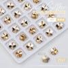 Champagne cor unha jóias de diamante tridimensional em forma de diamante outono e inverno flash all-match branco grande torto coração machado acessórios do prego