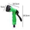 Rociador de riego transfronterizo pistola de agua para lavado de autos boquilla giratoria de siete funciones pistola de agua para jardín spray de agua para autos plástico agua