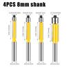 8 haste cabeça rolamento duplo aparador cortador de aço de tungstênio imitação de madeira fresa entalhe cortador plano liga lâmina cabeça terno