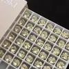 Brincos Autênticos Huazi 6m de Estrela de Quatro Pontas com Diamantes, Sensação de Luxo Leve, Temperamento Doce e Cool, Design de Personalidade de Alto Padrão, Modernos e Fáceis de Combinar