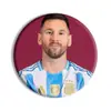 Estrela da Copa do Mundo Ronaldo Messi Acessórios de Futebol Broche Emblema