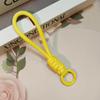 Cordão para celular com nó colorido, cordão curto criativo, capa para celular, chaveiro, corda removível anti-perda, 12 cm