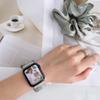 Adequado para Apple Watch Iwatch89Se Pulseira de Cabelo Elástica Brilhante de Seda Modelo de Moda Pulseira Applewatchs10