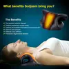 Almohada de Tracción Calefactora Transfronteriza Nueva Masajeador de Cuello Acupresión Almohada de Tracción Autocurativa Almohada para Dormir Columna Cervical Fisioterapia