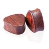 Joyería para piercing de expansión de oreja de alta calidad con forma de triángulo de madera de Palisandro Rojo con fragancia a madera