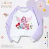 Adorable Camiseta de Manga Larga de Dibujos Animados para Niñas Lindas, Top Redondo Estampado para Niños Primavera/Otoño, Ropa Holgada para Niñas 8