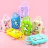 Fabricante de Bolsas de Silicona, Monedero de Pared que Cambia de Color, Bolso Cruzado para Niños, Bolso para Teléfono Móvil al por Mayor, Bolso de Mano para Mujer, Bolsa de Almacenamiento para Playa