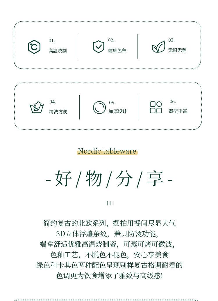 智贝详情图_1北欧餐具套装碗盘家用简约创意陶瓷饭碗汤碗面碗鱼