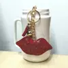 Venda Quente Transfronteiriça Pingente de Bolsa Sereia Feminina com Franjas e Pedras de Diamante Moda Coreana Veludo Diamante Quente Diamante de Duas Cores Chaveiro