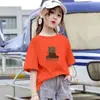 2135# Camiseta Infantil de Algodão Manga Curta Top de Verão Infantil Manga Meia Manga 2025 Camiseta Básica de Bebê Casual Versátil