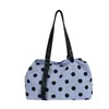 Bolsa Tote de Lona com Bolinhas Estilo Coreano de Nicho Feminina 2026 Nova Grande Capacidade Bolsa para o Dia a Dia Bolsa de Ombro Casual