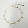 Joyería Yongge Estilo Étnico Europeo y Americano Transfronterizo Cadena de Tobillo de Moda para el Pie con Pedrería Múltiples Capas Apilables Accesorio para el Pie