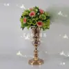 Novos Adereços de Casamento Ferro Dourado Arte Suporte de Flores Vaso de Flores Decoração de Cena de Casamento Arranjo de Mesa Suprimentos de Casamento Decoração