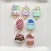 Mini Paletas de Chocolate Helado Arcoíris Accesorios de Resina Pinzas para el Cabello Lindas Cadenas para Teléfono Colgantes Accesorios