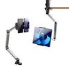 Soporte Metálico para Teléfono Móvil de Brazo en Voladizo Estilo Nuevo, Plegable y Giratorio de Aleación de Aluminio, Soporte Todo en Uno para Teléfonos Móviles y Tablets