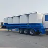 Exportación de Fábrica Exportación Remolque de Tanque Vertical de Ceniza Volante Seca de 50 Metros Cúbicos Eje 3 Camión Cisterna de Cemento a Granel de Acero de 5 Compartimentos