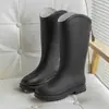 Botas de Lluvia de Moda Estilo Coreano de Media Caña para Mujer, Forradas de Polar, Cálidas, para Exteriores, para Vadear, Suela Suave Cómoda, Zapatos de Goma Resistentes al Desgaste