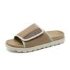 Novas Chinelas Estilo Flip-Flop para Uso Externo de Verão Masculino, Chinelos de Eva Respiráveis, Sandálias de Fundo Alto para Casa Antiderrapantes Resistentes ao Desgaste com Solado Macio