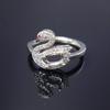 Una variedad de anillos de plata S925 de moda, montura vacía, DIY, incrustación de gema de circonio turmalina cristal con montura 4x6 6x8mm