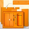 Conjunto de Caixa de Presente para Caderno Personalizável com Logotipo Imprimível Presente Comemorativo para Empresas Caderno USB Diário