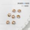 Pedras de Strass de Floco de Neve, Pedras de Strass Coloridas com Fundo Pontiagudo para Nail Art, Cristais de Vidro Brilhantes para Nail Art, Decorações de Nail Art de Natal de Flor de Gelo Branca Venda por Atacado