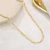Amazon Aliexpress El Más Vendido para Hombre Cadena de Oro de Moda Personalizada Cadena Simple y Versátil Collar de Cadena Nk Joyería