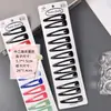 Preto fosco tinta que não descasca BB clipe clipe de borda clipe de gota clipe para franja clipe clipe clipe superior acessórios de cabelo prato de adorno para cabelo utensílios de cabelo