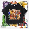 Camiseta Infantil de Manga Curta Tema Restaurante da Suzi Verão Homem Melancia Desenho Animado Meninos Top 100% Algodão
