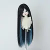 Peluca para Muñeca BJD 3 Puntos 4 Puntos 6 Puntos Flequillo Largo Cabello Largo Liso Estilo Colorido Cosplay Base sin Peinar Cubierta de Cabello