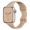 Pulseira de Silicone com Glitter e Fivela Borboleta para Cintura Pequena Adequada para Apple Watch 789 10ª Geração iWatch S11