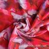 Malla Estampada 40D Poliéster Elástico Malla Estampada Rojo Vacacional Precioso Flor Grande Camiseta Base Vestido