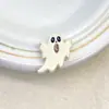 Serie de Caricaturas Lindas de Acrílico Cuentas con Agujero Recto de Fantasma Pintado Cadena para Teléfono Móvil Colgante Accesorios de Joyería