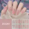 ZX Estéreo Impermeable Esmalte de Uñas en Gel Sin Horneado Película Adhesivo Completo Estilo Simple Manicura Avanzada Papel de Película Adhesivo para Uñas Venta al por Mayor