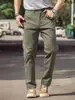Calça casual de rua estilo americano para homens, nova coleção outono 2026, calça stretch versátil, calça longa reta para trabalho