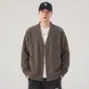 Cárdigan de punto para hombre 2026 Primavera y Otoño Moderno Sencillo Color Sólido Holgado Casual Versátil Cuello en V Sudadera