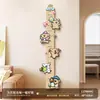 Perchero de Tablero Perforado para Entrada, Pegatina de Pared con Medidor de Altura para Niños, Gancho de Pared para Dormitorio, Perchero de Tablero Perforado