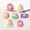Pêssego Brilhante Gato Criativo DIY Creme Capa de Celular Grampo de Cabelo Feito à Mão Faixa de Cabeça Ímã de Geladeira Material para Joias