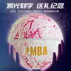 No. 7 Kobe Bryant Baloncesto Firma Piel Suave PU 5 Regalo Cumpleaños Estudiante Luminoso Una Pieza Dropshipping Ventilador Diseño Luminoso