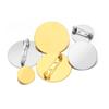 Base de Broche de Aço Inoxidável Bandeja em Branco Convexa Gravada Acessórios de Joias DIY Conjunto Decorativo para Vestuário