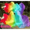 Leque de Dança de Seda Leque de Seda Longo Dança do Ventre Leque de Dança Wanjiang Dança Clássica Rio da Longa Vida Leque Longo Infantil