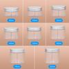 Frasco Transparente de Crema para el Cuidado de la Piel con Tapa Interior Lata Dispensadora de Crema Facial Cosmética Botella de Plástico PET de Boca Ancha 120 ml Botella Vacía