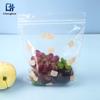 Bolsa de conservación de alimentos personalizada, de polietileno de alta densidad, transparente, con doble nervadura y sellado, ideal para el almacenamiento de frutas y verduras en el refrigerador.
