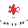 Bandera navideña de fieltro decorativa, colgante para árbol de Navidad, de fieltro, con letras navideñas no tejidas, para colgar.