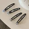 Elegante pinza BB de flor de perla, pinza lateral, pinza de flequillo de alta gama, pinza superior, pinza para el cabello de la parte posterior de la cabeza, accesorio para el cabello