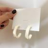 Anna Ss Celebridad de Internet Mismo Estilo Aretes para Mujer Temperamento Coreano Combinan con Todo Resina Acrílico Aretes Aretes Estilo Frío