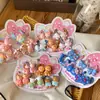 Gomas para el pelo de dibujos animados estilo coreano para niños, lindas gomas elásticas para bebé, accesorios para el pelo para niñas, cuerdas para el pelo que no dañan, gomas para el pelo de niñas