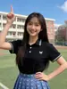 Camisa Polo Bordada de Nuevo Estilo para Verano, Reductora de Edad, para Mujer, Manga Corta, Algodón Nube, Cuello de Solapa, Temperamento, Top Deportivo para Exteriores